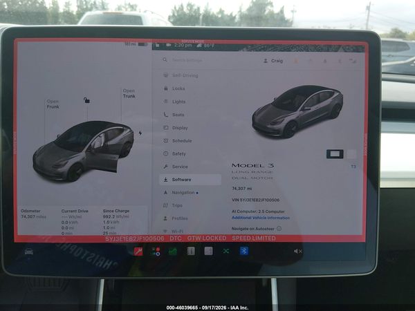 2018 TESLA MODEL 3 LONG RANGE/PERFORMANCE — I7