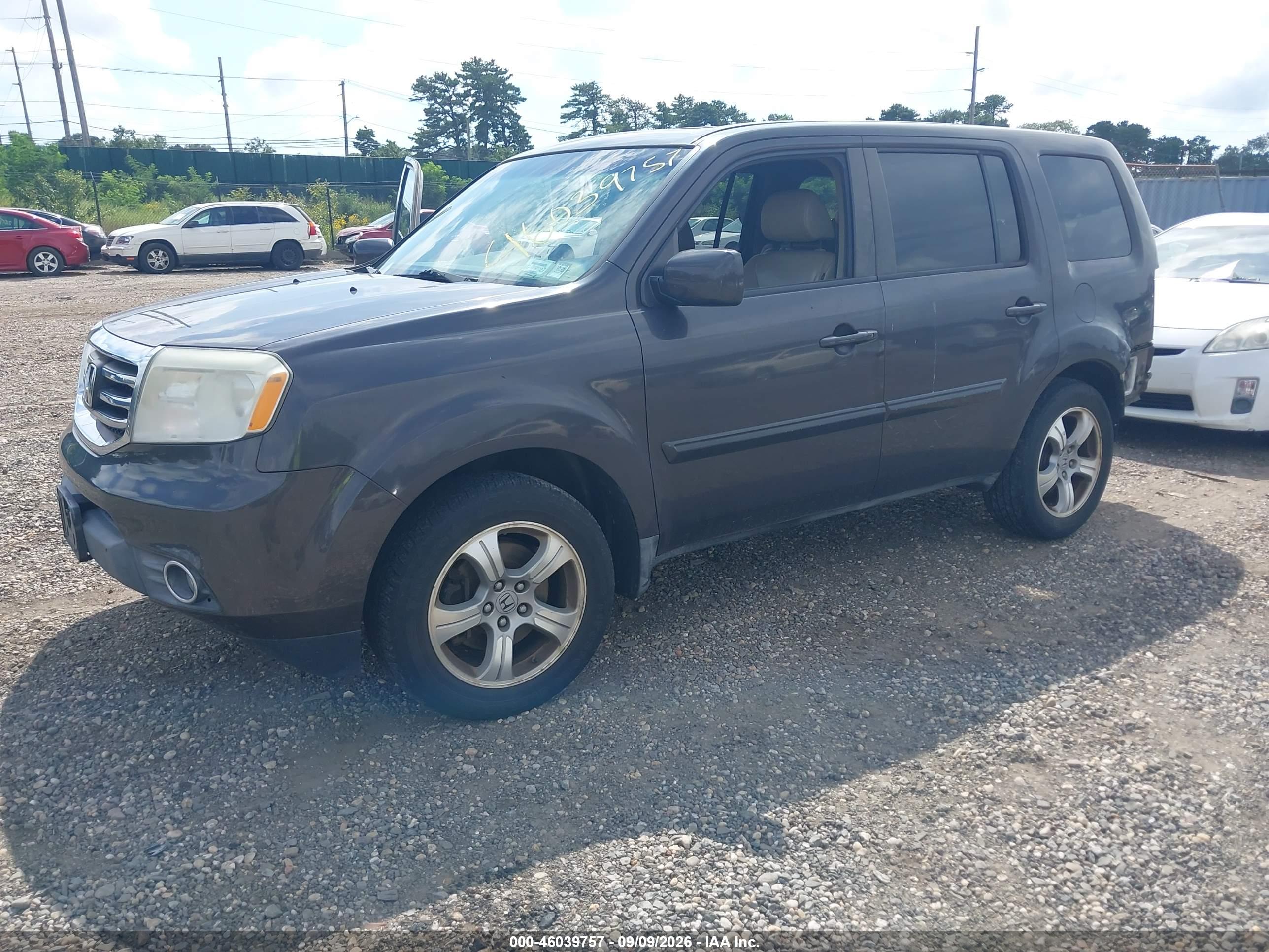 2012 HONDA PILOT EX-L — I2