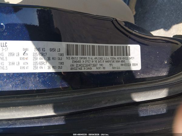2017 DODGE GRAND CARAVAN SXT
