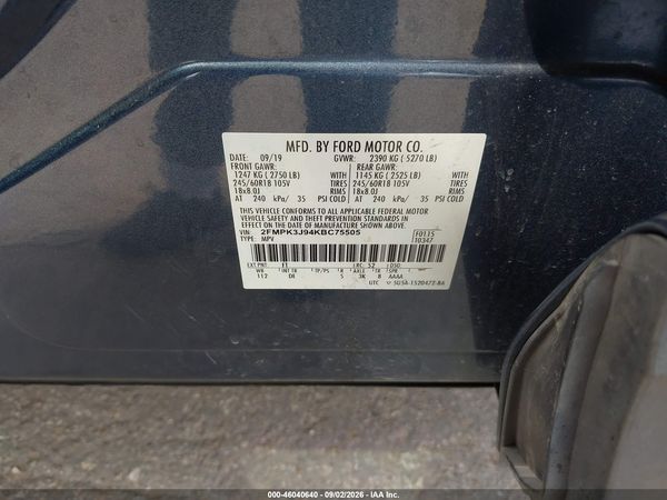 2019 FORD EDGE SEL