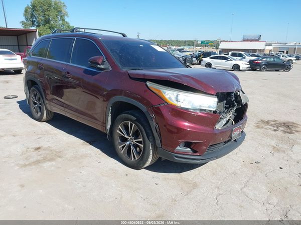 2016 TOYOTA HIGHLANDER XLE V6 — I1