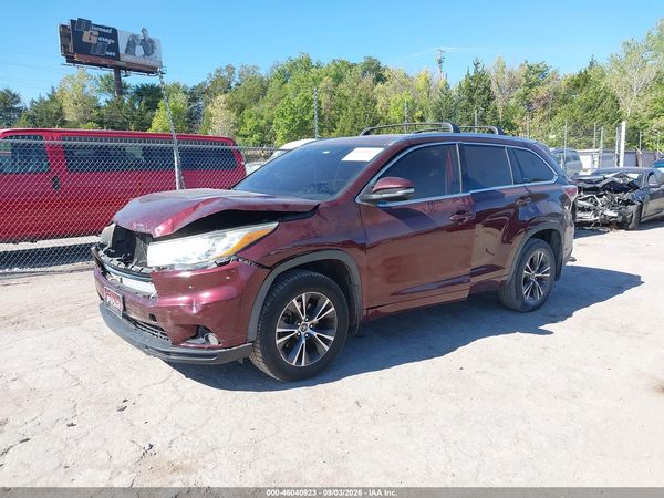 2016 TOYOTA HIGHLANDER — I2