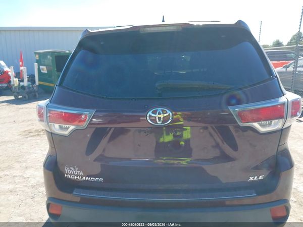 2016 TOYOTA HIGHLANDER XLE V6 — I119
