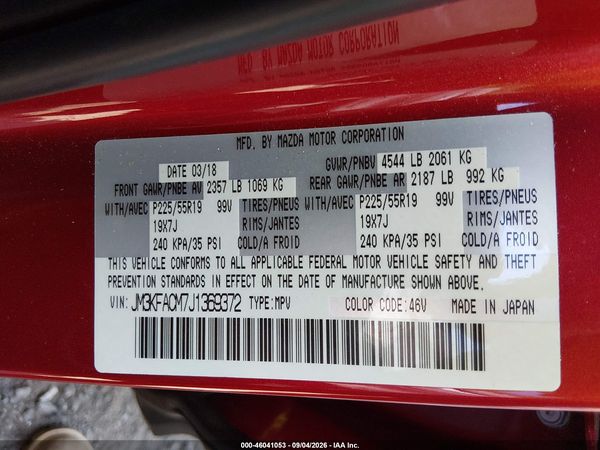 2018 MAZDA CX-5 TOURING — I9