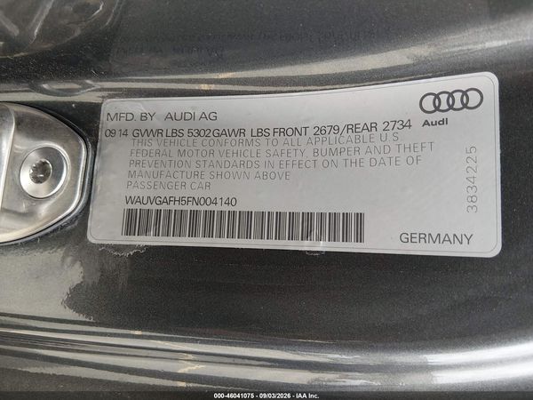 2015 AUDI S5 3.0T PREMIUM PLUS