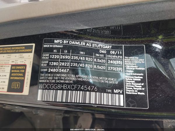 2012 MERCEDES-BENZ GLK 350 4MATIC