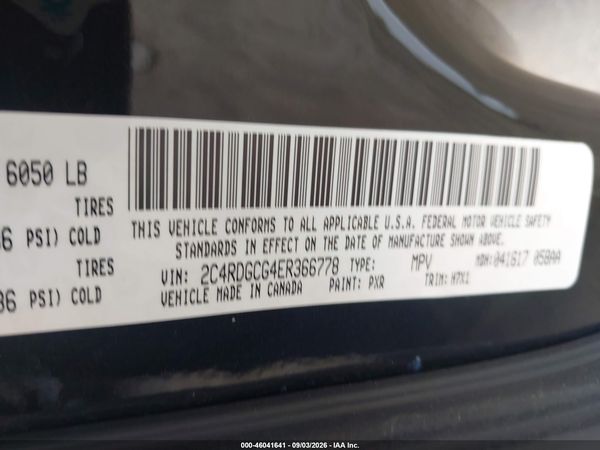 2014 DODGE GRAND CARAVAN SXT