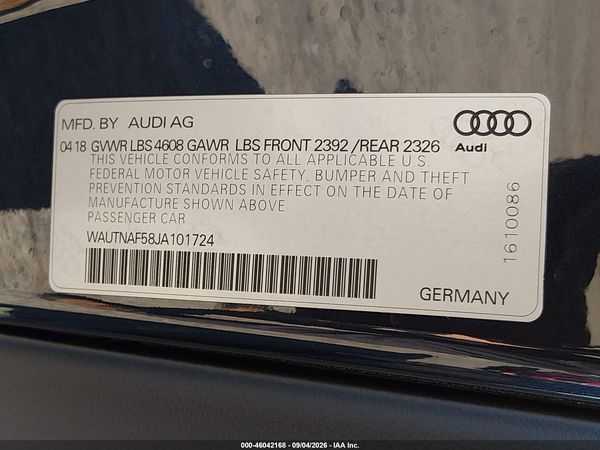 2018 AUDI A5 2.0T PREMIUM