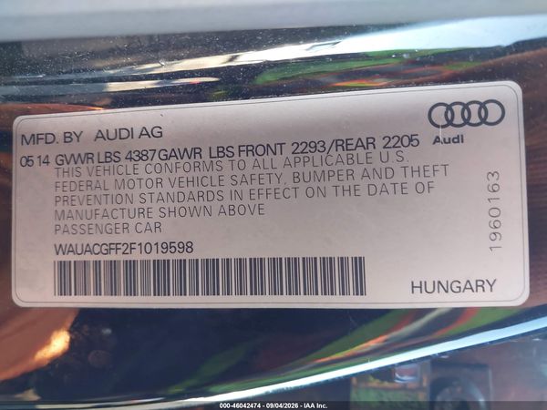 2015 AUDI A3 1.8T PREMIUM