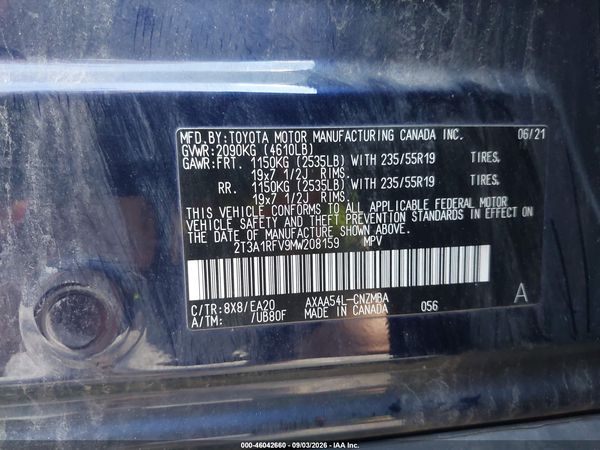 2021 TOYOTA RAV4 XLE PREMIUM