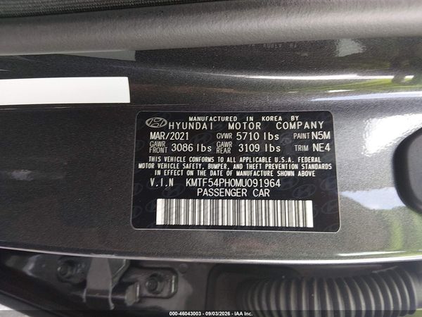 2021 GENESIS G90 5.0 ULTIMATE RWD — I9