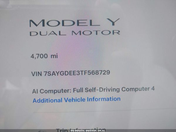 2026 TESLA MODEL Y
