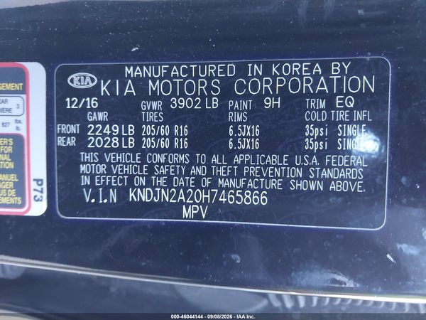 2017 KIA SOUL Base — I9