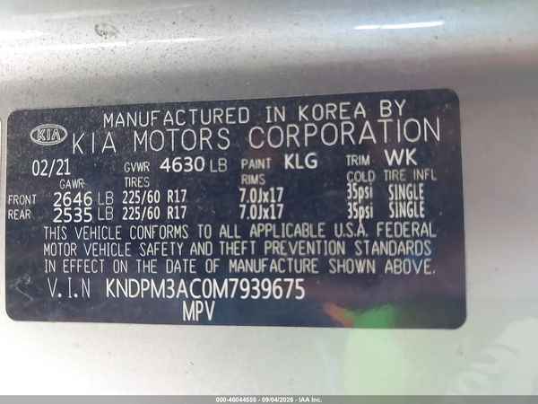 2021 KIA SPORTAGE LX