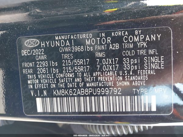 2023 HYUNDAI KONA SEL — I9