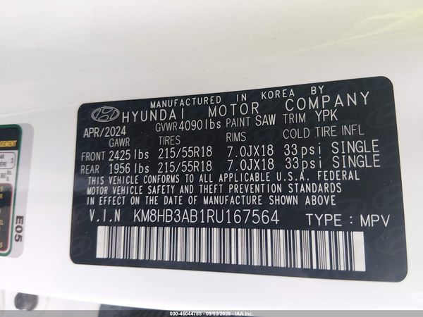 2024 HYUNDAI KONA SEL