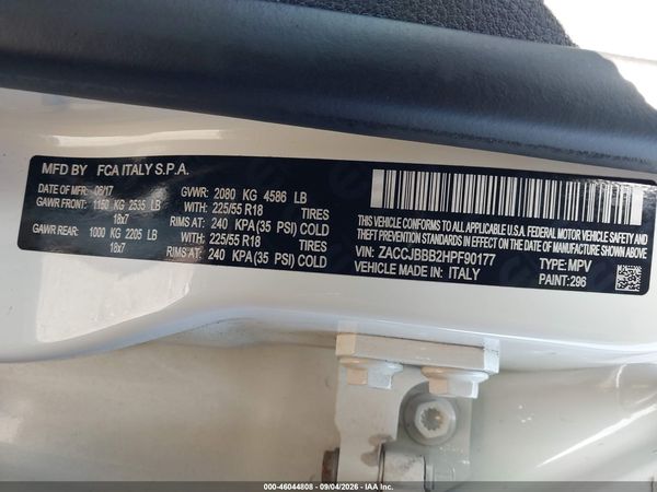 2017 JEEP RENEGADE LATITUDE 4X4
