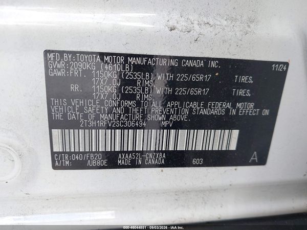 2025 TOYOTA RAV4 LE