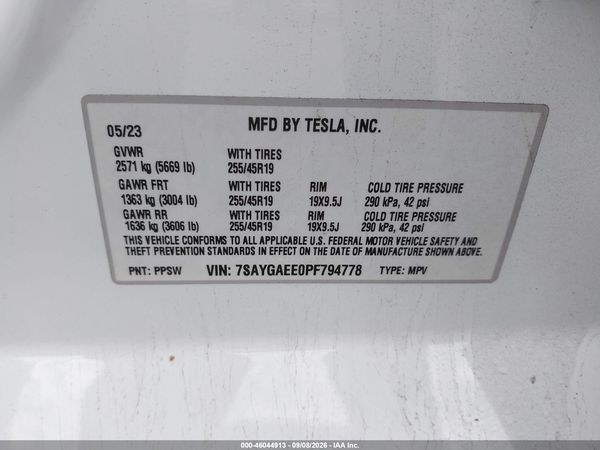 2023 TESLA MODEL Y