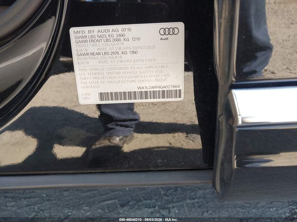 2016 AUDI Q5 2.0T PREMIUM — I9