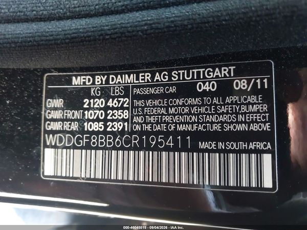 2012 MERCEDES-BENZ C 300 SPORT 4MATIC — I9