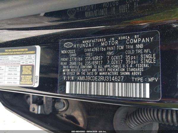 2024 HYUNDAI TUCSON SEL — I9