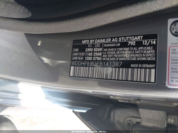 2015 MERCEDES-BENZ E 350 4MATIC — I9