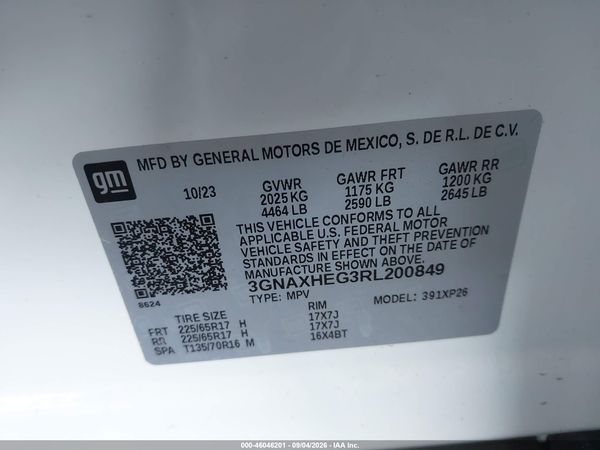 2024 CHEVROLET EQUINOX FWD LS — I9