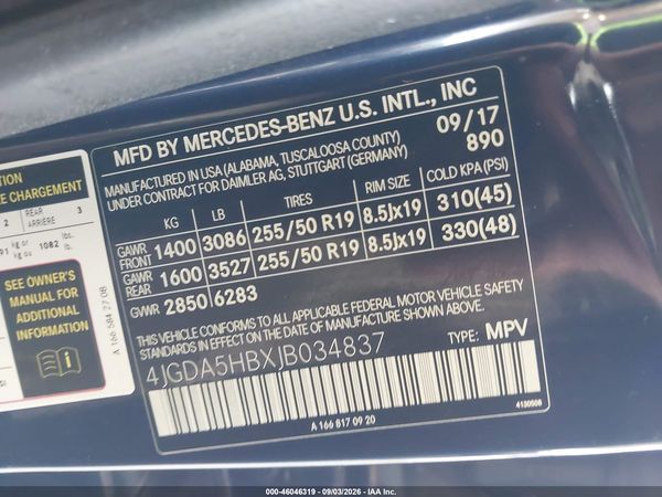 2018 MERCEDES-BENZ GLE 350 4MATIC