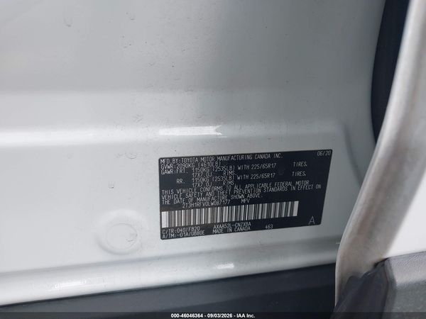 2020 TOYOTA RAV4 LE