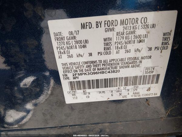 2017 FORD EDGE SE