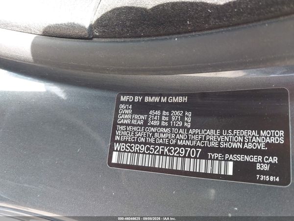 2015 BMW M4 — I9