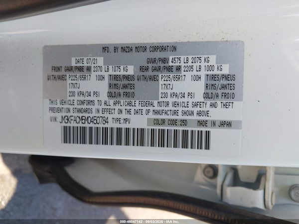 2021 MAZDA CX-5 TOURING — I9