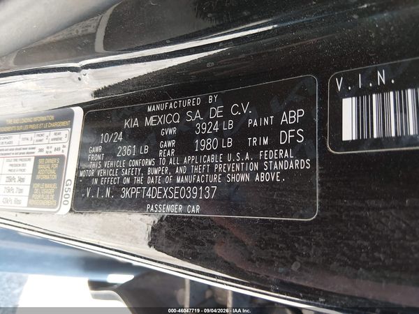 2025 KIA K4 LXS
