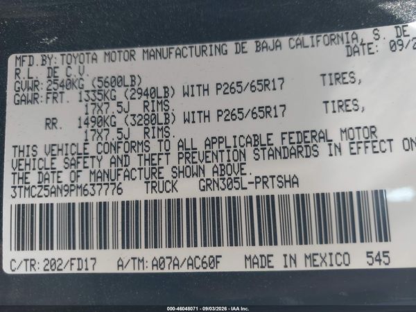 2023 TOYOTA TACOMA TRD SPORT