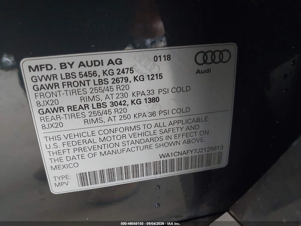 2018 AUDI Q5
