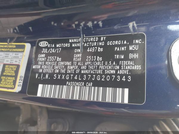 2018 KIA OPTIMA LX — I9