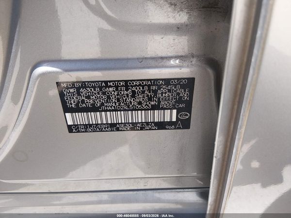 2020 LEXUS IS 300 300 Base — I9