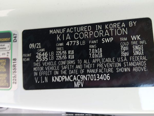 2022 KIA SPORTAGE LX
