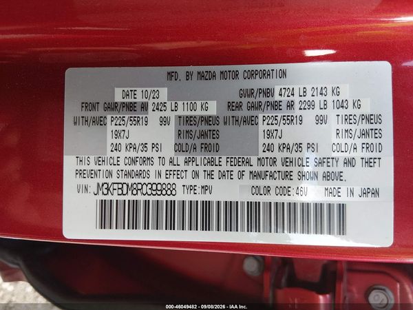 2024 MAZDA CX-5 2.5 S PREMIUM PACKAGE — I9