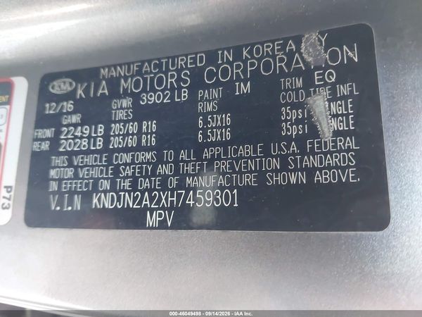 2017 KIA SOUL Base — I9