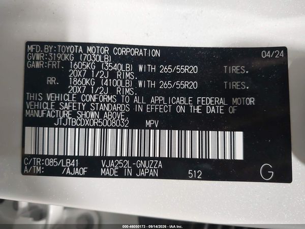 2024 LEXUS GX 550 PREMIUM+ — I9