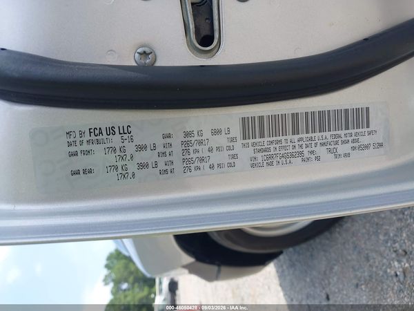 2016 RAM 1500 TRADESMAN — I9