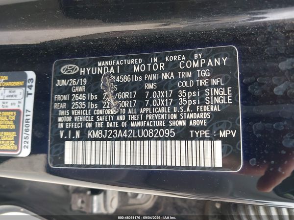2020 HYUNDAI TUCSON SE — I9