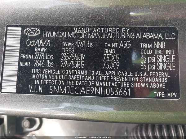2022 HYUNDAI TUCSON LIMITED