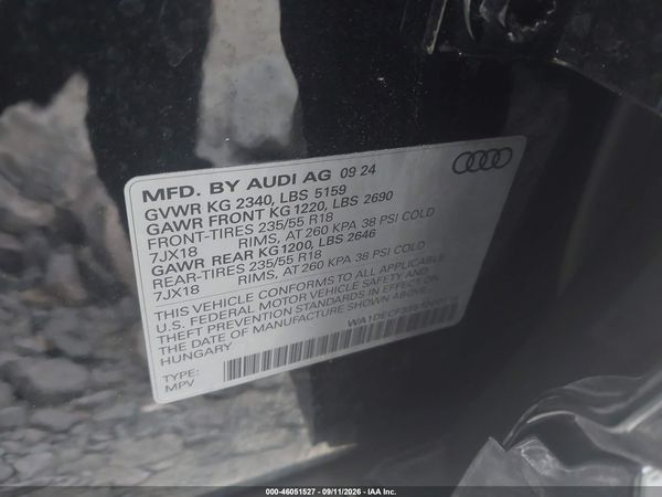 2025 AUDI Q3 — I9