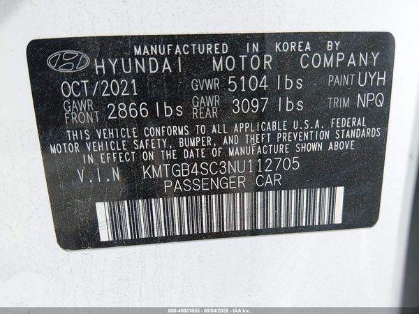2022 GENESIS G80 2.5T RWD — I9