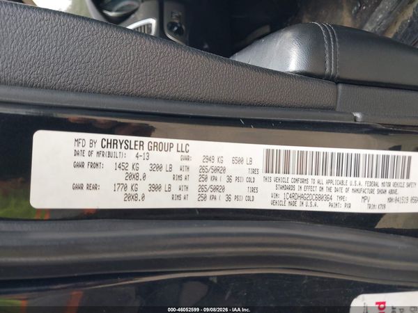 2013 DODGE DURANGO SXT