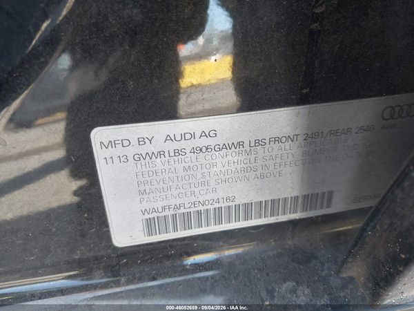 2014 AUDI A4 2.0T PREMIUM — I9