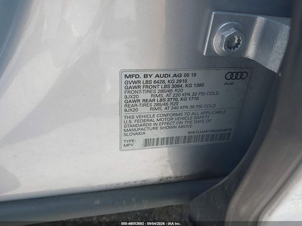 2019 AUDI Q7 45 PREMIUM